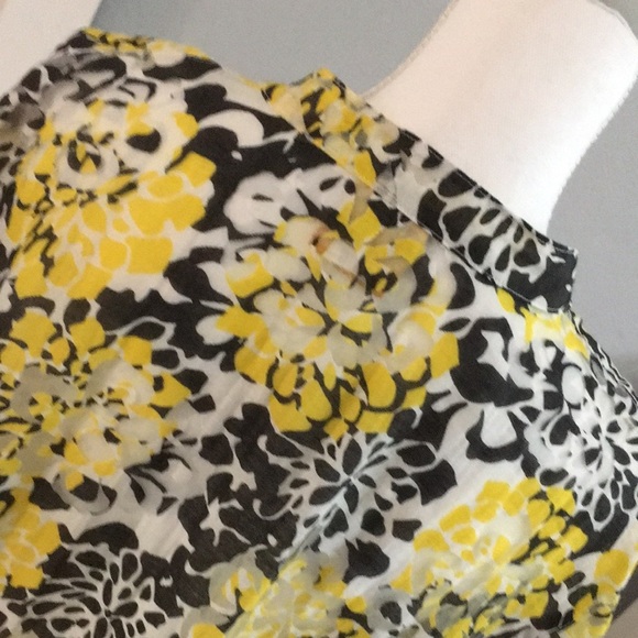 Ruby Road Woman’s sheer black and yellow blouse - Picture 8 of 10